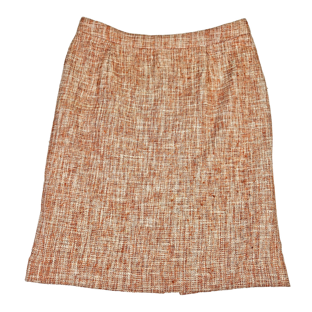 Pendleton Plaid Tweed Skirt Womens 12 Academia Classic Preppy Career Knee Length
